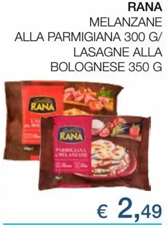 Coop Rana Melanzane Alla Parmigiana 300 g/Lasagne Alla Bolognese 350 g offerta