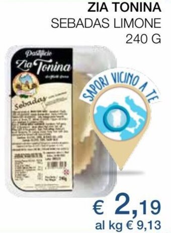 Coop Zia Tonina Sebadas Limone 240 g offerta