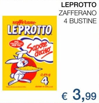 Coop Leprotto Zafferano 4 Bustine offerta