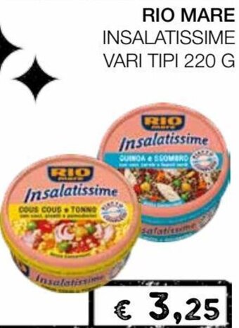 Coop Rio Mare Insalatissime vari tipi 220 g offerta