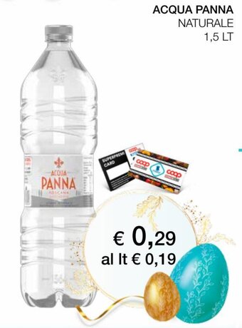 Coop Acqua Panna Naturale 1,5 lt offerta