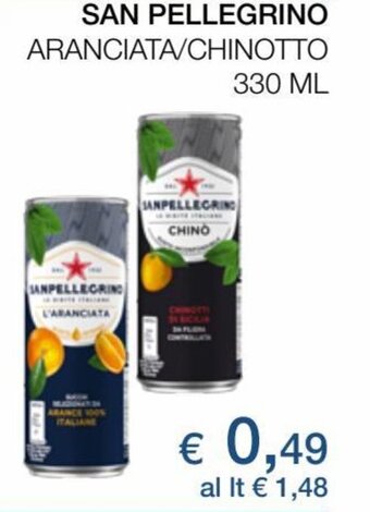 Coop San Pellegrino Aranciata/Chinotto 330 ml offerta