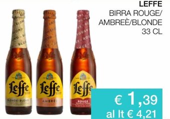 Coop Leffe Birra Rounge/Ambreè/Blonde 33 cl offerta
