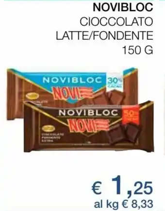 Coop Novibloc Cioccolato Latte/Fondente 150 g offerta