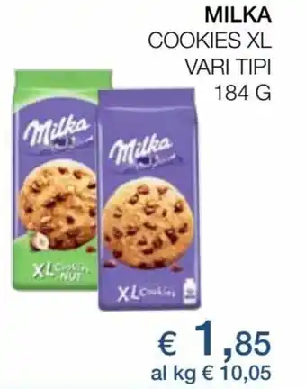 Coop Milka Cookies XL Vari tipi 184 g offerta