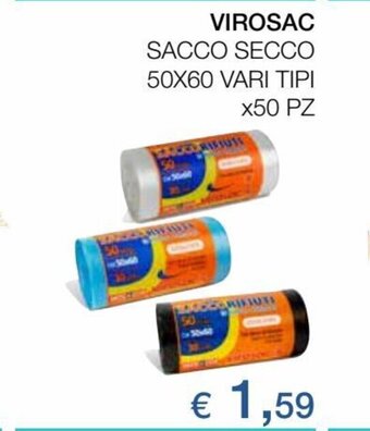 Coop Virosac Sacco Secco 50x60 vari tipi x50 pz offerta