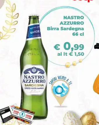 Coop Nastro Azzurro Birra Sardegna 66 cl offerta
