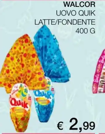 Coop Walcor Uovo Quik Latte/Fondente 400 g offerta