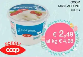 Coop Coop Mascarpone 500 g offerta