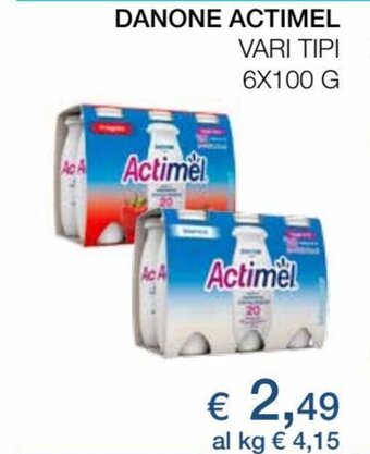 Coop Danone Actimel 6x100 g offerta