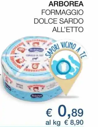 Coop Arborea Formaggio Dolce Sardo All'etto offerta