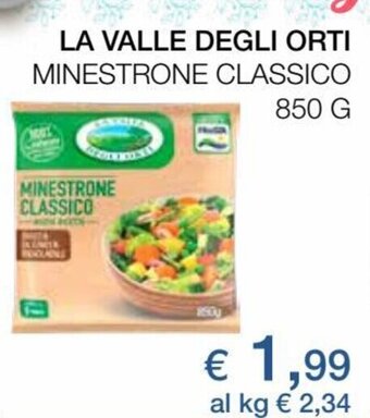 Coop La Valle Degli Orti Minestrone Classico 850 g offerta