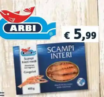 Coop Arbi Scampi Interi 400 g offerta