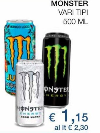 Coop Monster Energy Drink 500 ml offerta