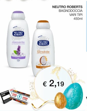 Coop Neutro Roberts Bagnodoccia 450 ml offerta