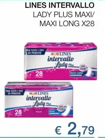 Coop Lines Intervallo Lady Plus Maxi/Maxi long x28 offerta