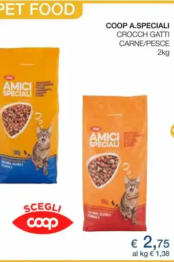 Coop Coop A.Speciali Crocch Gatti Carne/Pesce 2kg offerta