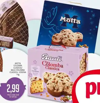 Supermercati Piccolo Motta Colomba classica/Bauli Colomba Classica-Verona 1 kg offerta