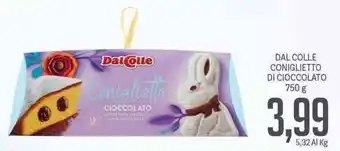 Supermercati Piccolo Dal Colle Coniglietto di Cioccolato 750 g offerta