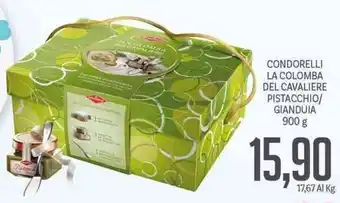 Supermercati Piccolo Condorelli La Colomba Del Cavaliere Pistacchio/Gianduia 900 g offerta
