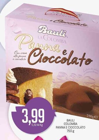 Supermercati Piccolo Bauli Colomba Panna e Cioccolato 750 g offerta