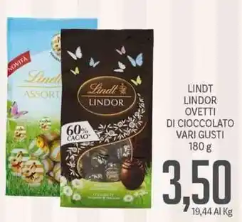 Supermercati Piccolo Lindt Lindor Ovetti di Cioccolato vari gusti 180 g offerta