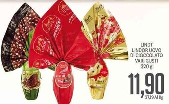Supermercati Piccolo Lindt Lindor Uovo di Cioccolato vari gusti 320 g offerta