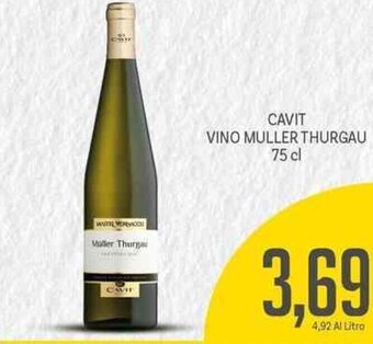 Supermercati Piccolo Cavit Vino Muller Thurgau 75 cl offerta