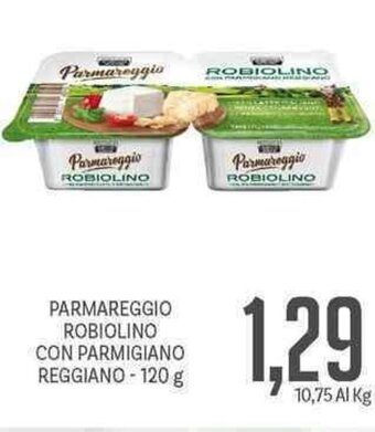 Supermercati Piccolo Parmareggio Robiolino con parmigiano reggiano 120 g offerta