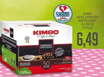 Supermercati Piccolo Kimbo Caffè Espresso Napoletano In Cialde 50 Pezzi offerta