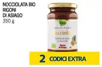 Supermercati Piccolo Nocciolata Bio Rigoni Di Asiago 350g offerta