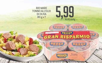 Supermercati Piccolo Rio Mare Tonno All'Olio Di Oliva 80 g x 7 offerta