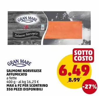 PENNY Salmone norvegese affumicto offerta