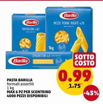 PENNY Pasta barilla offerta