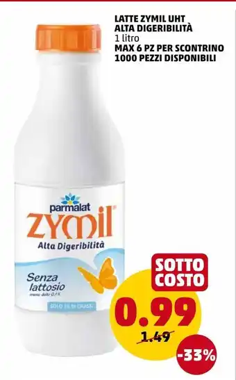 PENNY Latte zymil uht alta digeribilità offerta