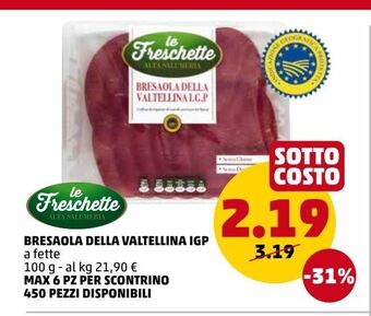PENNY Bresaola della valtellina igp offerta