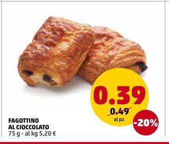 PENNY Fagottino al cioccolato offerta