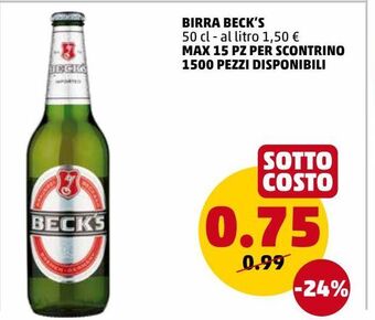 PENNY Birra beck's offerta
