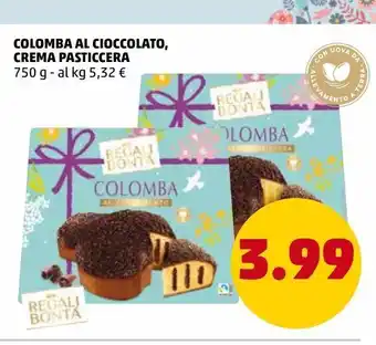 PENNY Colomba al cioccolato, crema pasticcera offerta