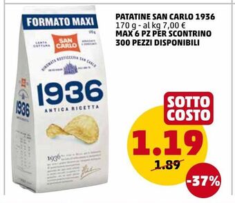 PENNY Patatine san carlo offerta