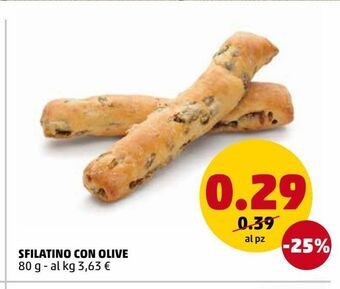 Sfilatino con olive