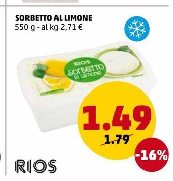 PENNY Sorbetto al limone offerta
