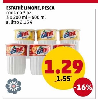 PENNY Estathé limone, pesca offerta