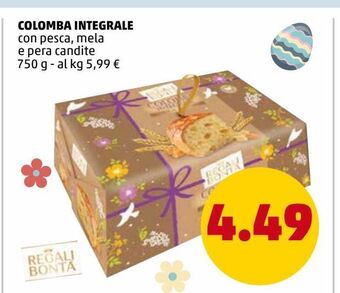 PENNY Colomba integrale offerta