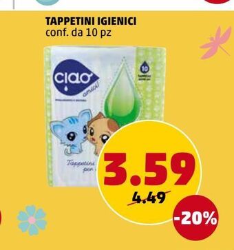 PENNY Tappetini igienici offerta