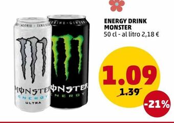 PENNY Energy drink monster offerta