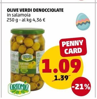 PENNY Olive verdi denocciolate offerta