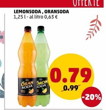 PENNY Lemonsoda, oransoda offerta