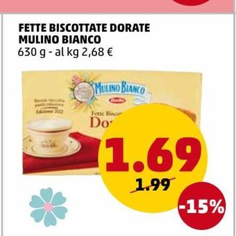 PENNY Fette biscottate dorate mulino bianco offerta