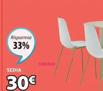 JYSK Sedia nederby bianco offerta